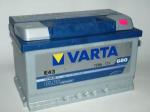 VARTA Blue dynamic akumulators E43 72Ah