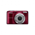 Nikon Coolpix L25 Red, 10.1Mpixels, NIKORR wide-angle 5x lens, 3x anti-bl