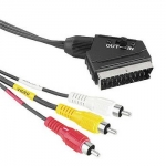 Hama 43179 Scart/3RCA in/out 3m
